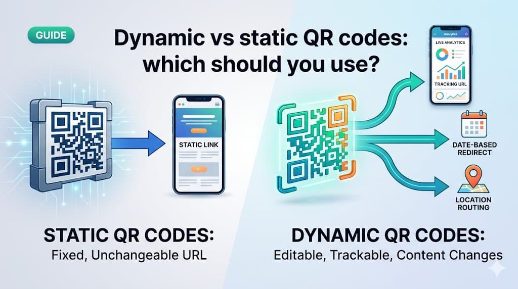 Dynamic vs static QR codes: which should you use?