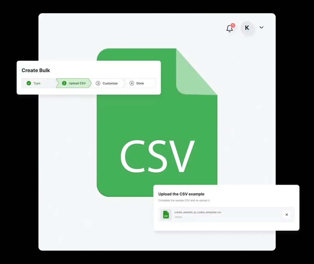 Bulk QR Code Generator